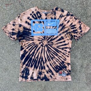 Vintage Nike Air North Carolina Tarheels NCAA Basketball Tie Dye Shirt